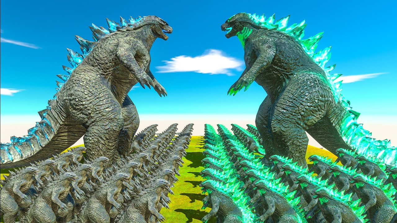 Growing Godzilla 2014 VS Evolved Godzilla Green Size Comparison - ARBS