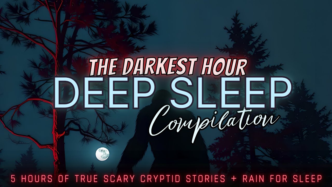 5 Hours of TRUE Scary Cryptid & Ghost Stories + rain for sleep 💤 NO ADS, black screen