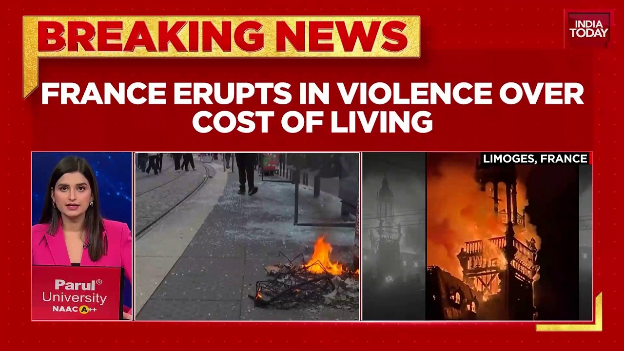 France Riots: Public Buildings Torched As Cost-of-Living Anger Grows | India Today