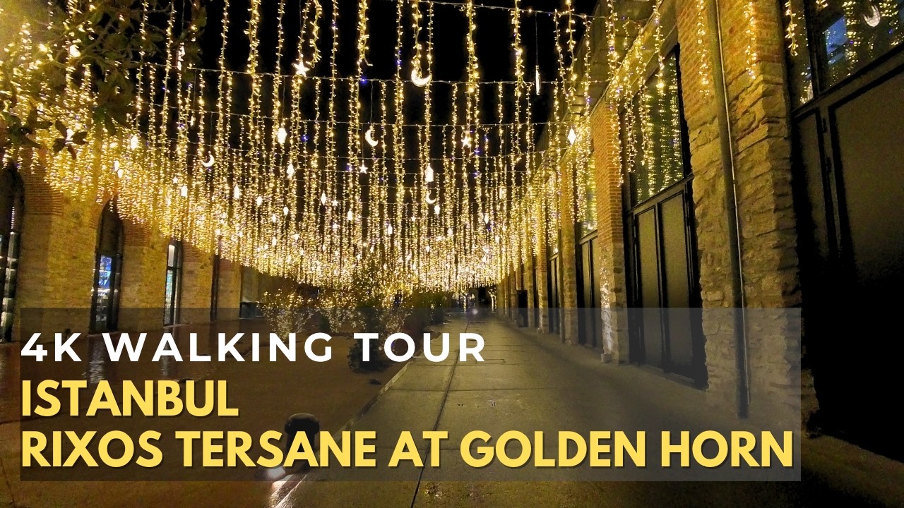 Night Lights in Istanbul | Rixos Tersane at Golden Horn 4K Walking Tour