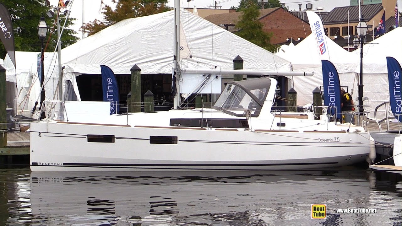 2016 Beneteau Oceanis 35 Sailing Yacht - Deck Interior Walkaround - 2016 Annapolis Sail Boat Show