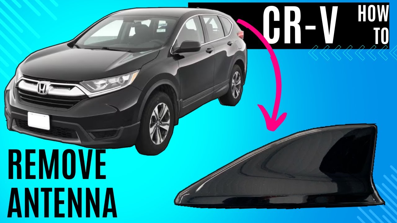 Honda CRV Как снять антенну GPS Shark Fly с крыши CR-V