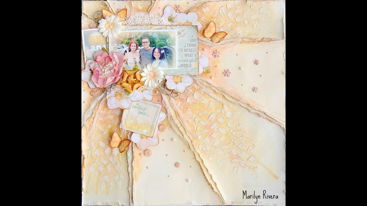 Mix Media scrapbooking layout tutorial- My Creative Scrapbook