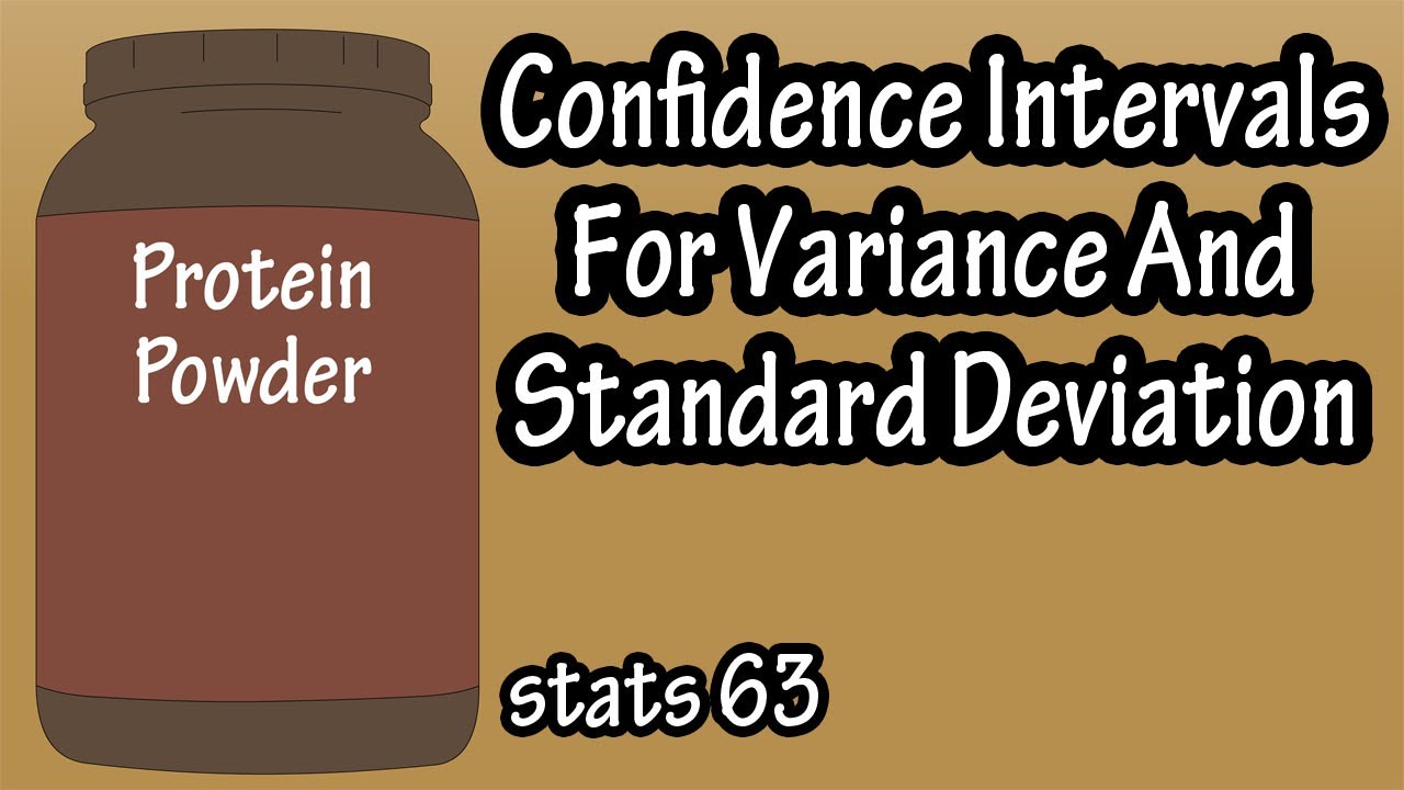 Confidence Intervals For Variance And Standard Deviation - Chi Square Distribution