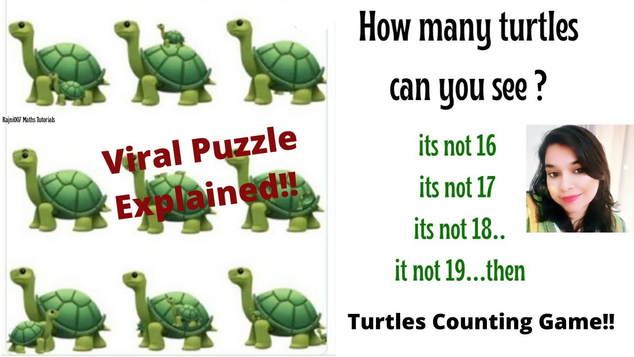How many turtles can you see in the pictures? Turtles counting game !! Social media viral puzzle!!