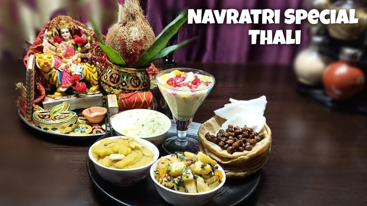 Navratri Special Thali | नवरात्रि स्पेशल थाली | Veg Thali Recipe - Vrat Recipes