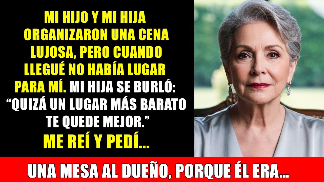 Mis hijos me excluyeron de la cena, sonreí y pedí una mesa al dueño. Porque el dueño…
