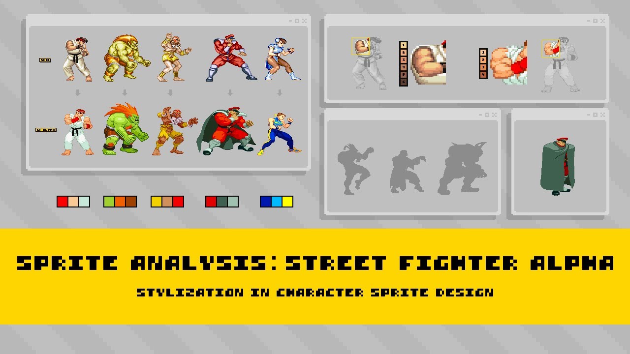 Sprite Analysis | Street Fighter Alpha: A Study of Character Stylization