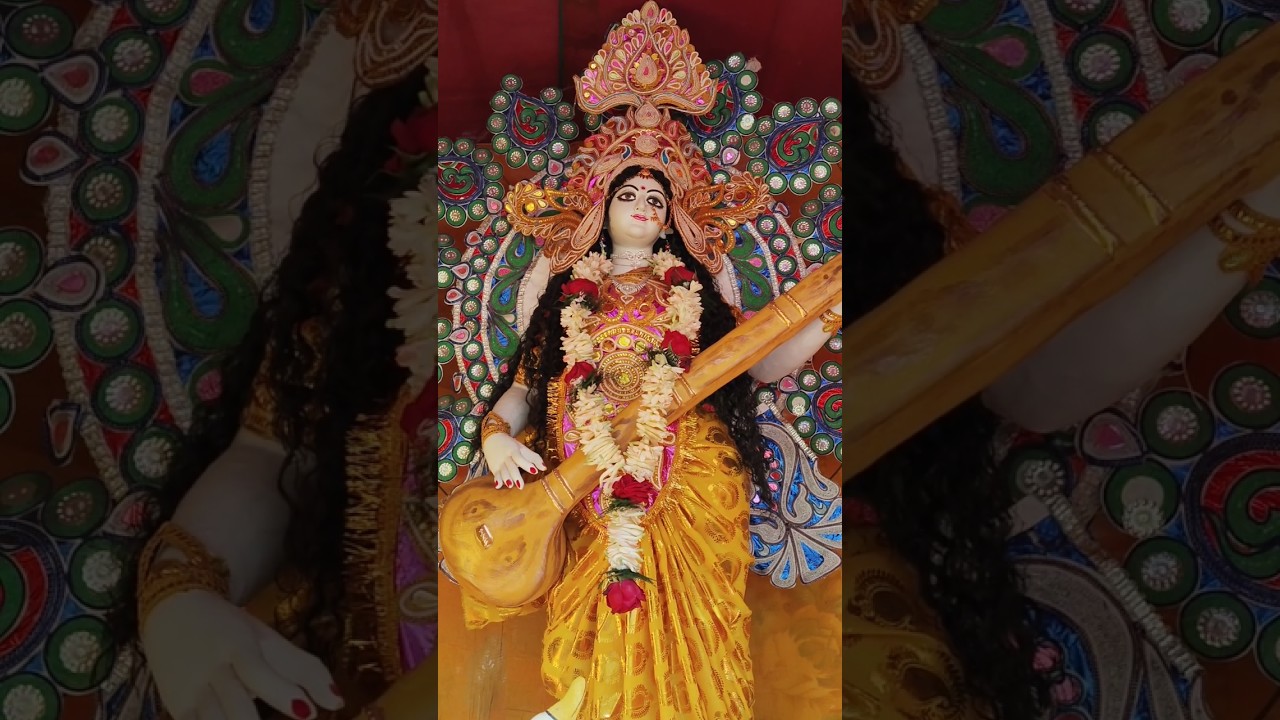 সরস্বতী পুজো কেমন কাটলো??😊🤍 #explorepage #minivlog #shortvideo #vlog #youtubeshorts #saraswatipuja