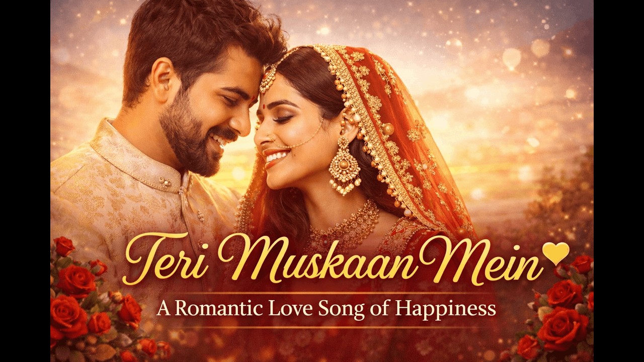Teri Muskaan Mein 💖 | Romantic Love Song of Happiness | Soft Bollywood Love Song