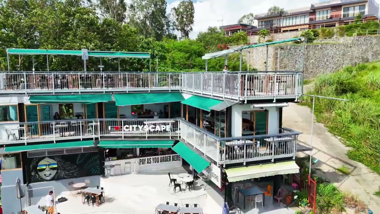 CITYSCAPE CAFE, ANGONO RIZAL DRONE SHOT #dji #djiflip 