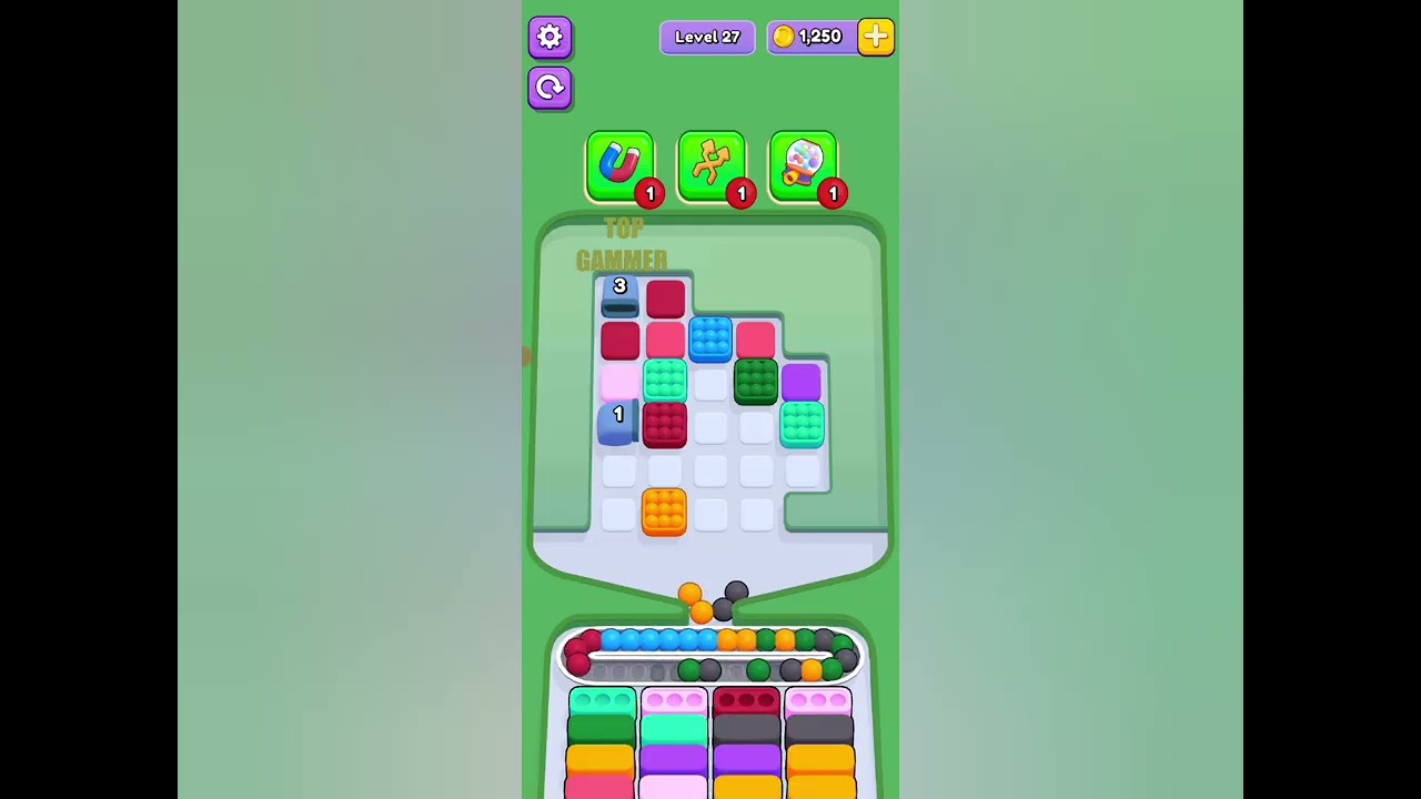 Marble Sort! level 27 gameplay walkthrough solution