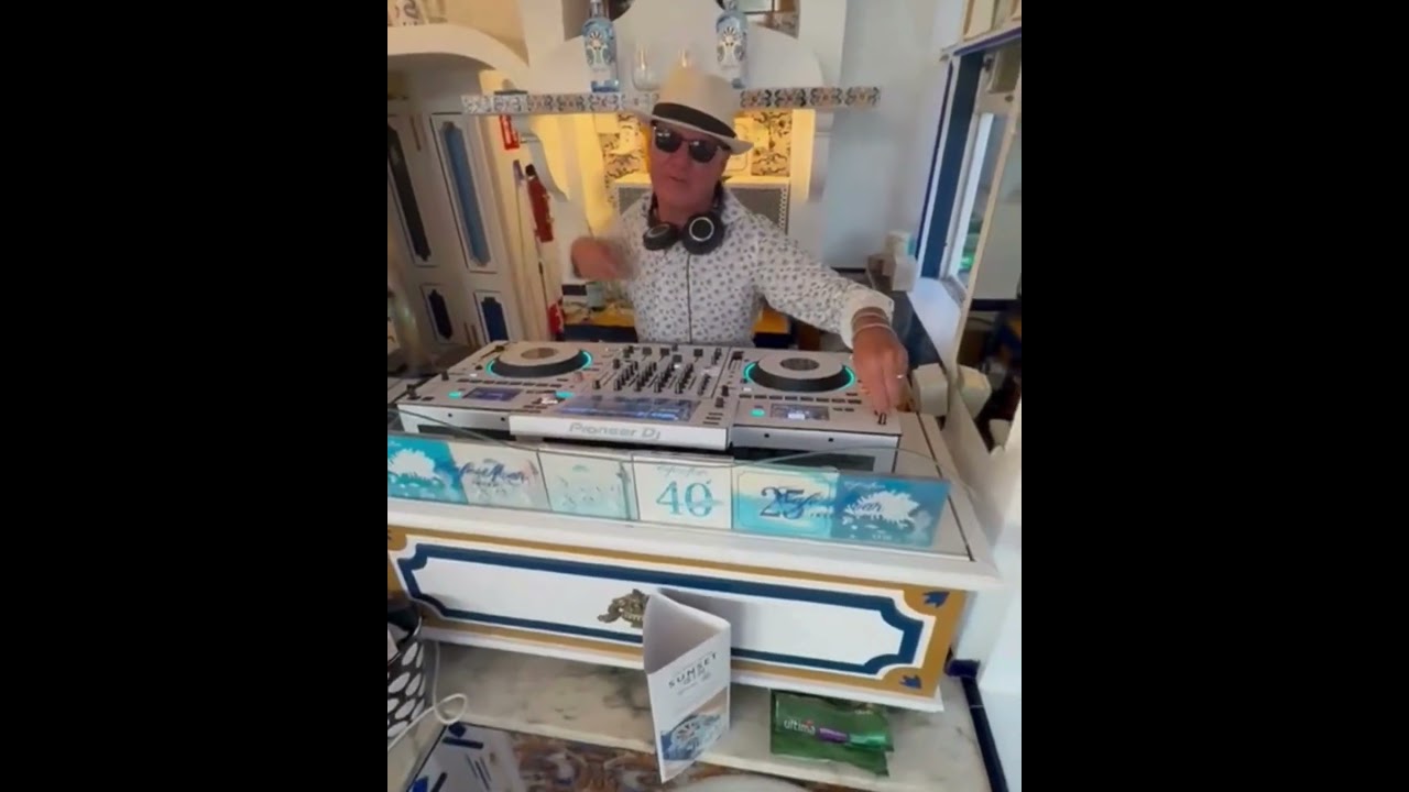 Gary B djing at Cafe Del Mar 2025