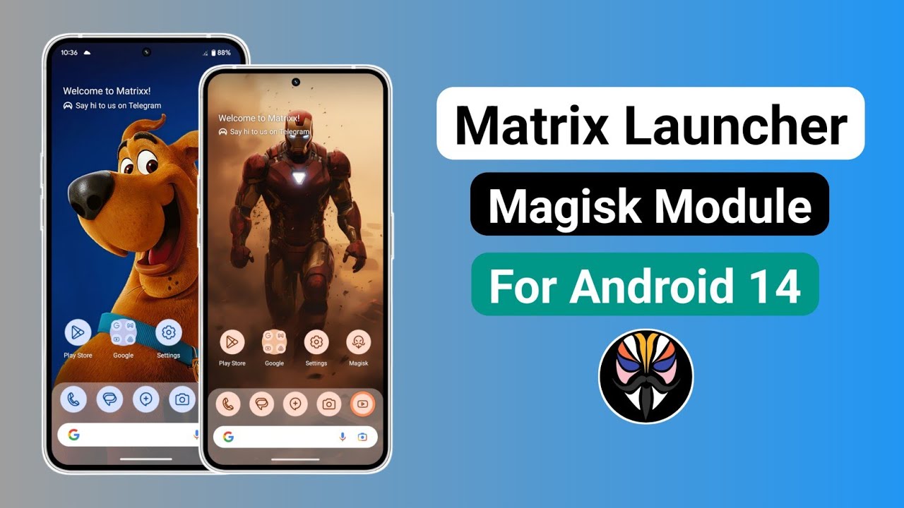 Matrix Launcher Magisk Module For Android 14