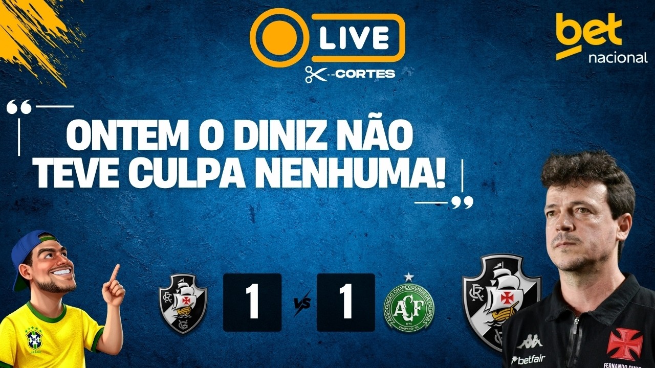 Vasco não vence, e mais uma vez não é culpa do Diniz