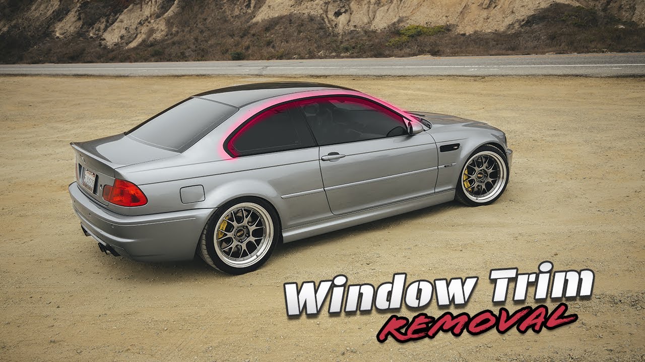 E46 coupe window trim removal - DIY | WITHOUT removing any windows