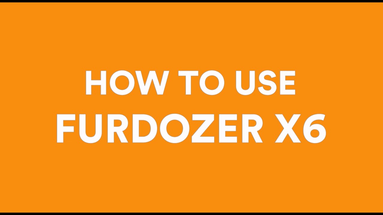 How to Use the FurDozer X6 Pet Hair Remover