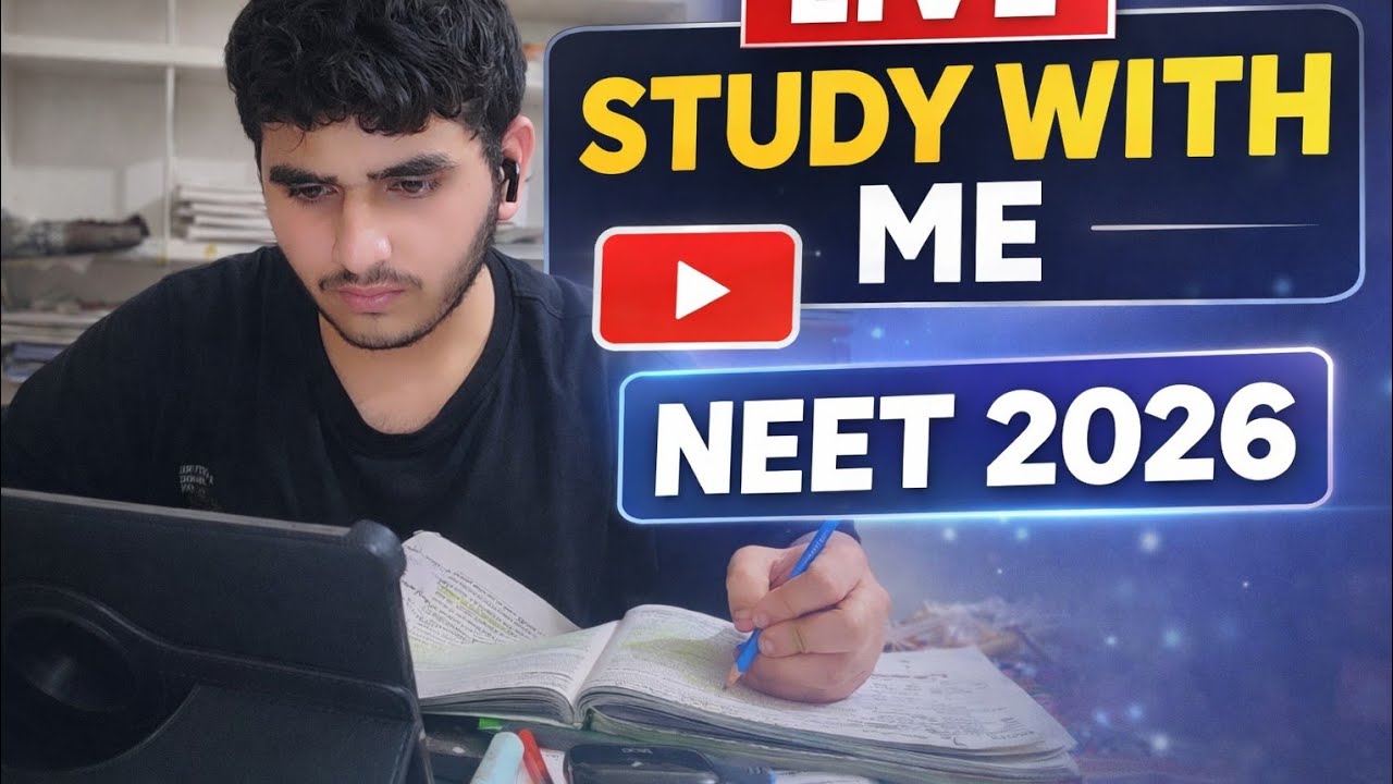 study with me 🌼✨🤗 #neet​ #jee​ #boards​ #studywithme​ #studylive​ #live​
