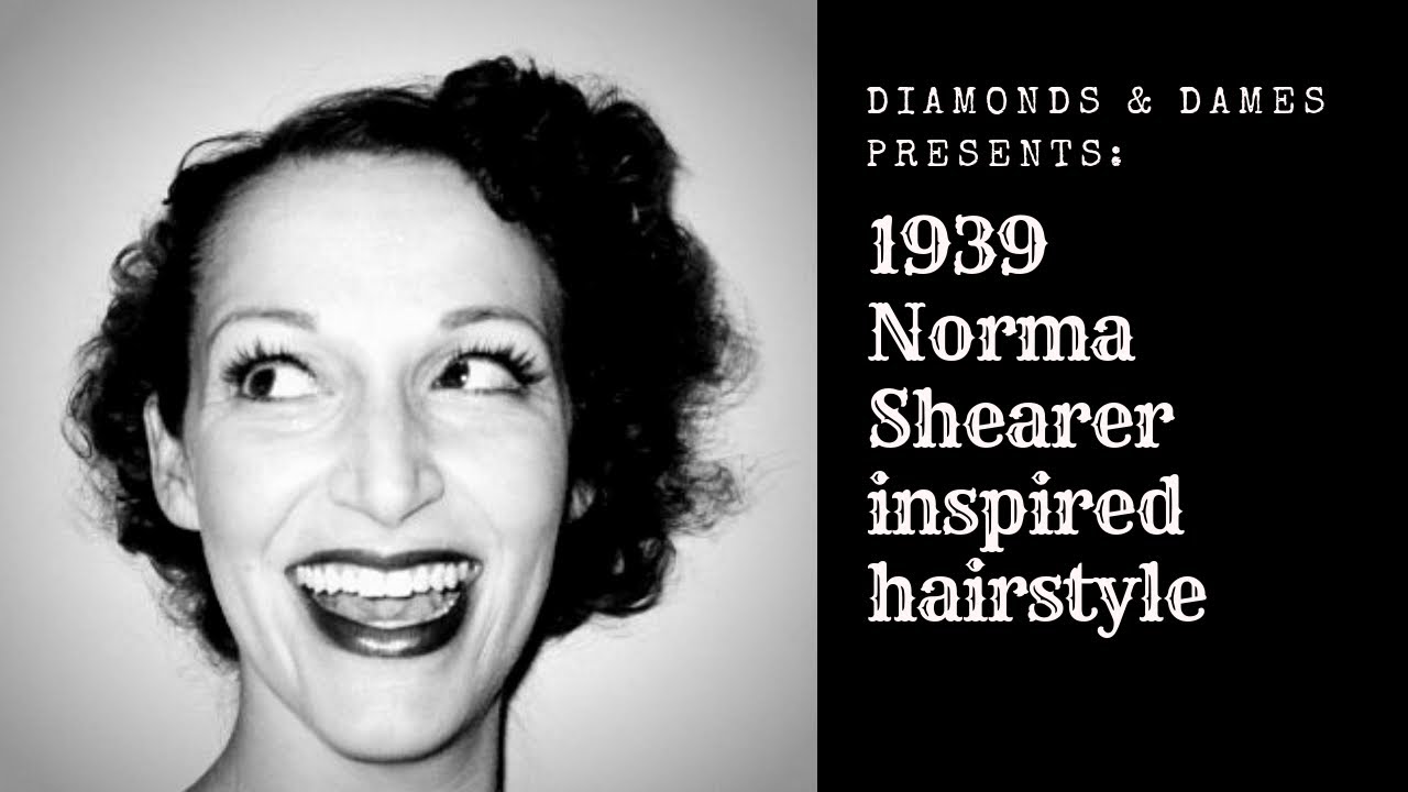 1939  Norma Shearer Fluff Curls Hairstyle Tutorial