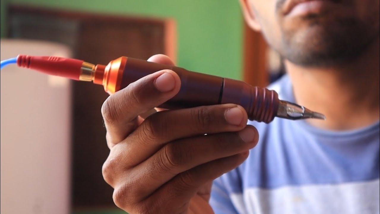 finally I bought my rotary tattoo machine pen || unboxing video & how to use 😯