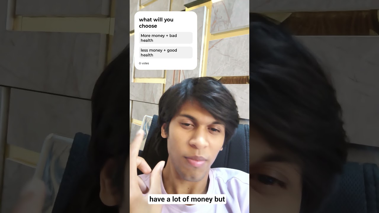 money vs health what will you choose 