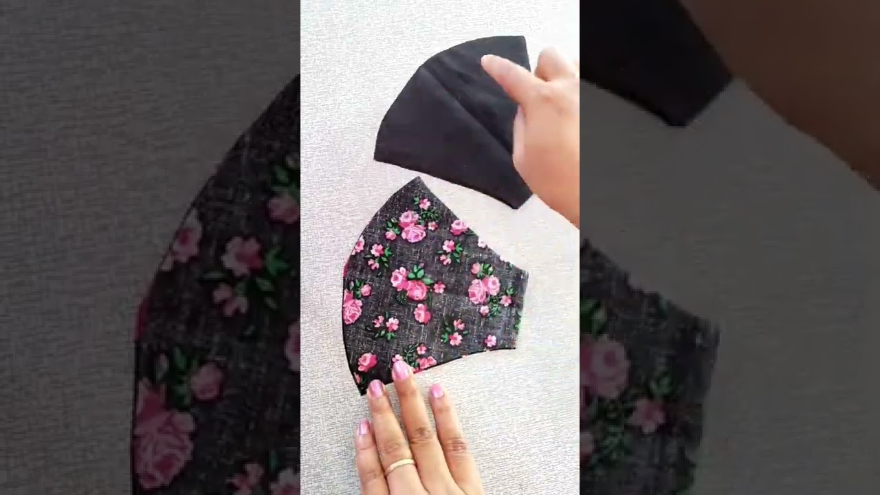 Face mask sewing tutorial #how to make Fabric face mask at home #diyfacemask  #shorts #youtubeindia