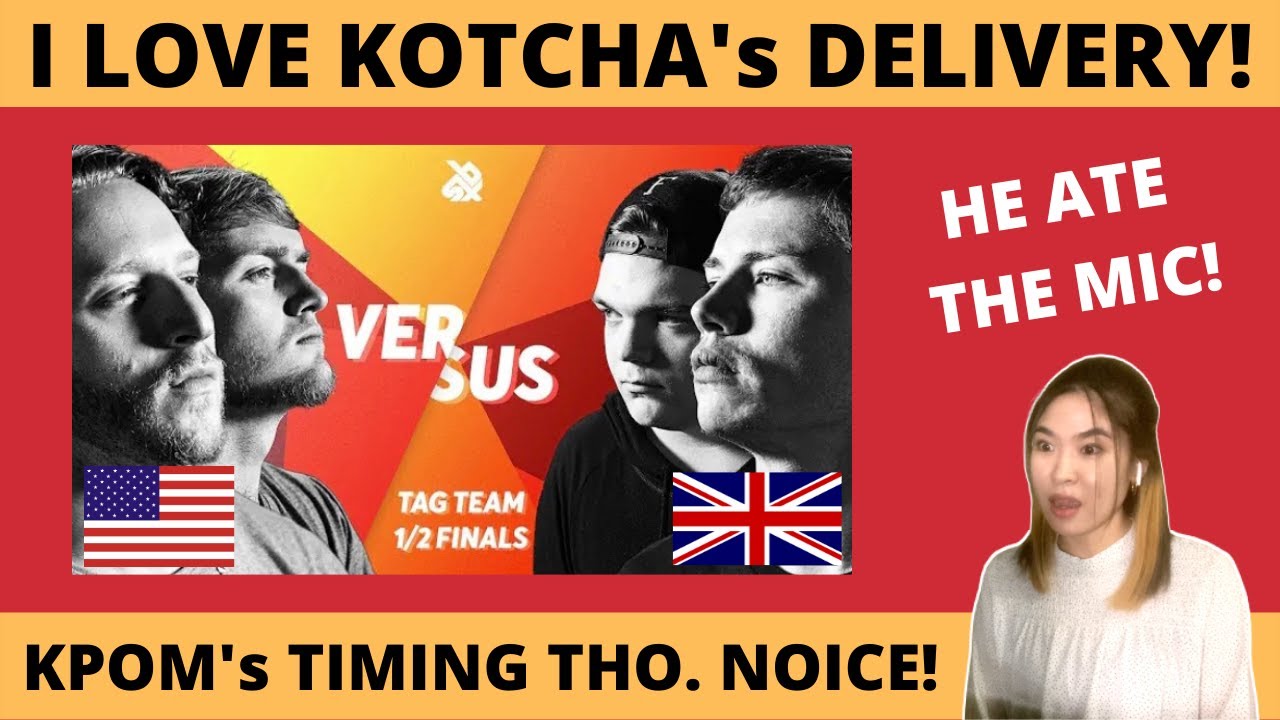 REACTION to K-PoM vs KOTCHA | Grand Beatbox TAG TEAM Battle 2018 | SEMI FINAL + My Fave Parts! 🤩