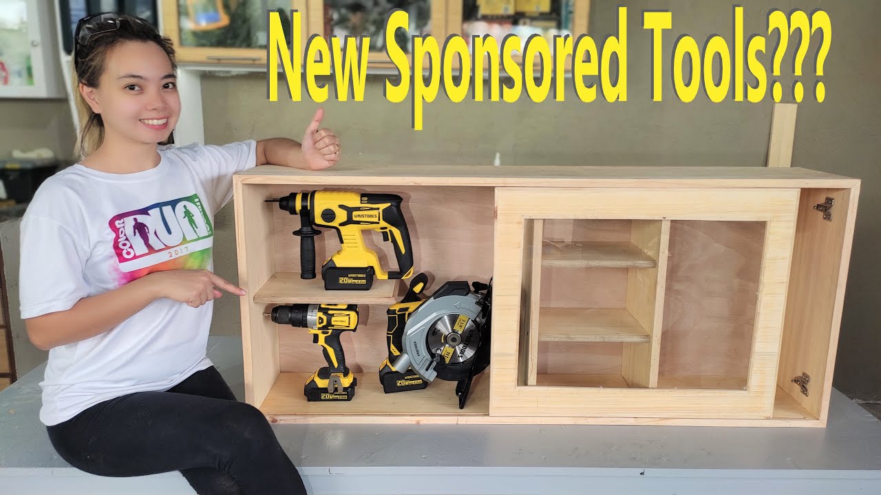 Building a Hanging Cabinet Tool with Sliding Door || D.a Santos || #UYUSTOOLS