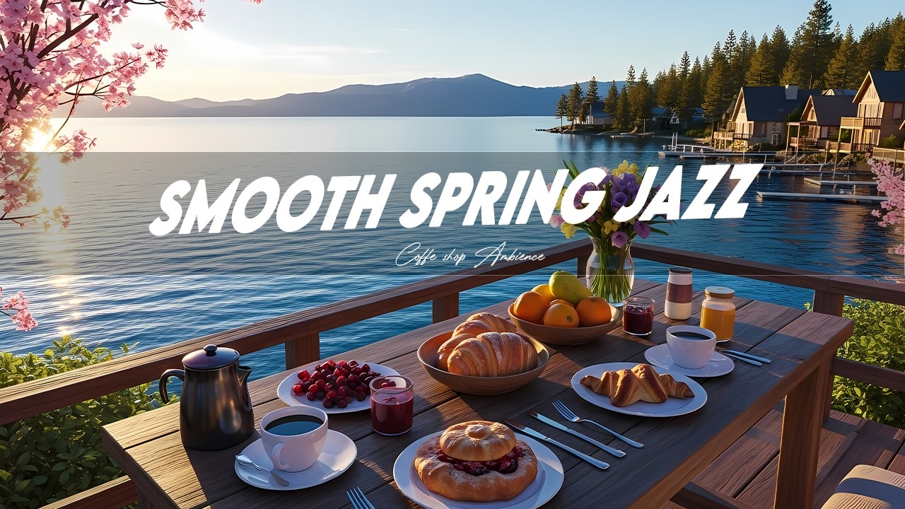 Spring Blossom Cafe Jazz ☕ Soft Bossa Nova Music for Calm Mind & Stress Relief