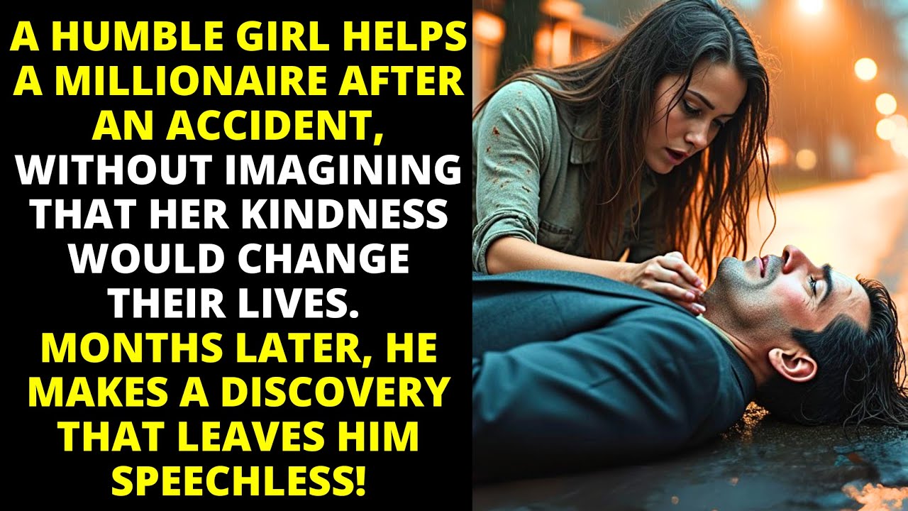 A HUMBLE GIRL HELPS A MILLIONAIRE AFTER AN ACCIDENT, AND MONTHS LATER, HE DISCOVERS THAT...