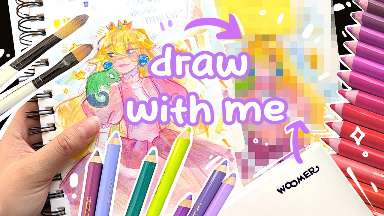 Trying Woomer Art Colored Pencils For the First Time ⭐| Unboxing + Honest Review