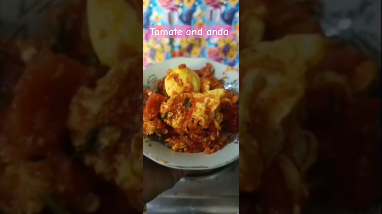 Tamatar and ande ka khagina||anda and tamatar#simple #recipe #short