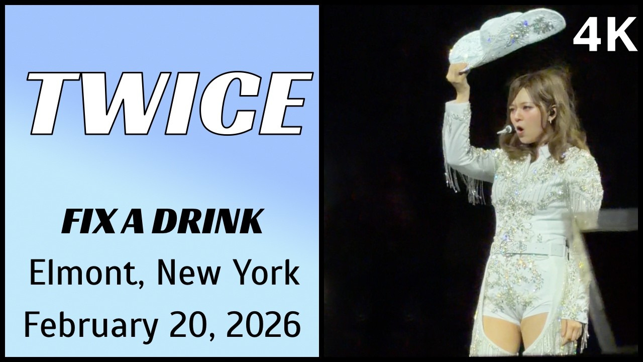 260220 트와이스 TWICE 나연 Jeongyeon Fancam - FIX A DRINK live @ UBS Arena, Elmont, NY 4K Fancam