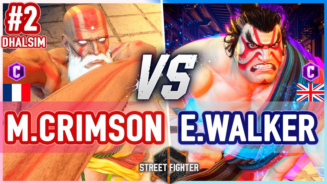 SF6 🔥 Mister Crimson (Dhalsim) vs Ending Walker (E.Honda) 🔥 Street Fighter 6