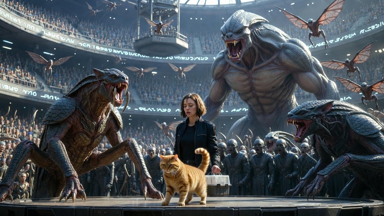 Humans Bring a “Pet” to an Alien Apex Predator Arena—and Shock the Galaxy!