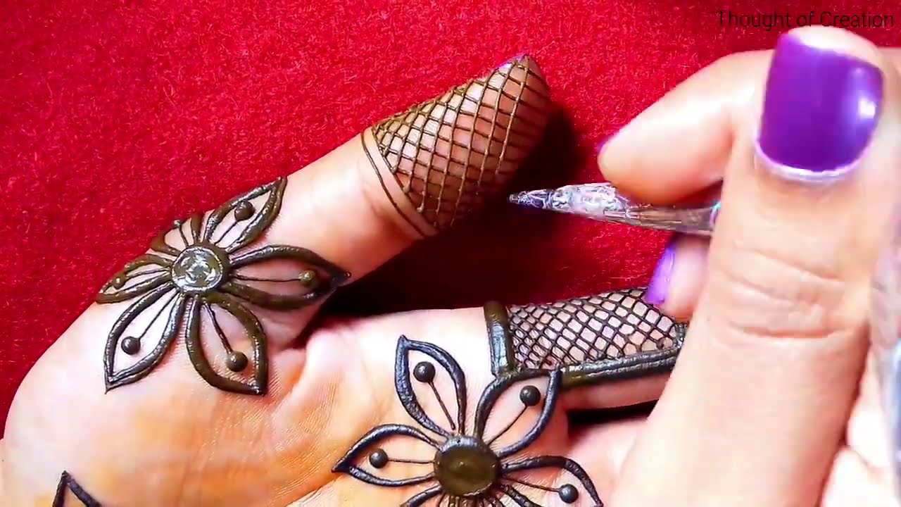 Unique Flower New Stylish Mehndi Design for Hand |Thought of Creation