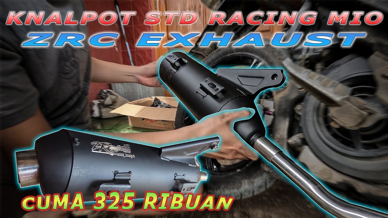 PASANG KNALPOT STANDAR RACING MIO ZRC EXHAUST COPY CMS | SUARA ADEM NGEBASS HARGA CUMA RATUSAN RIBU