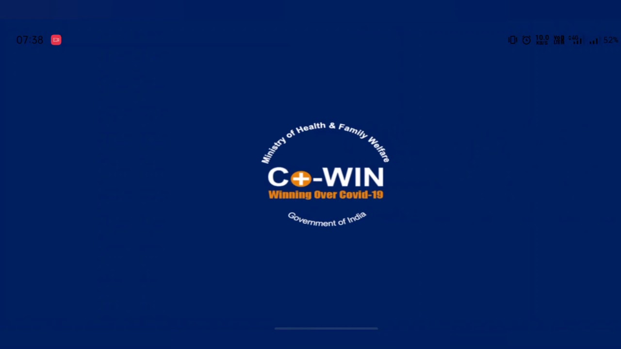 CoWin app registration  | Mar 2021