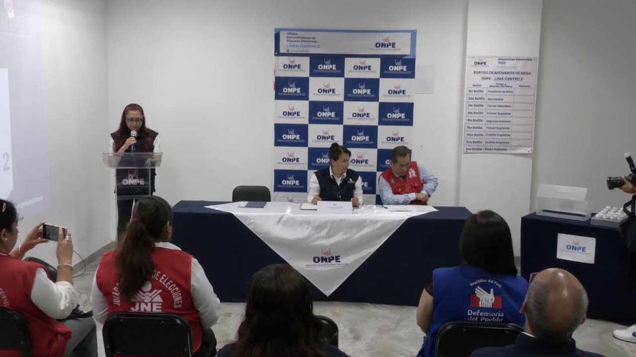 Instalación de la ODPE Lima Centro 2 en el marco de las Elecciones Generales 2026.
