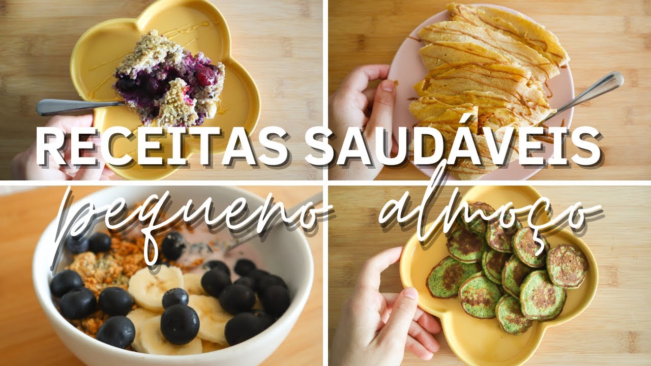 4 receitas de pequeno almoço saudáveis e fáceis