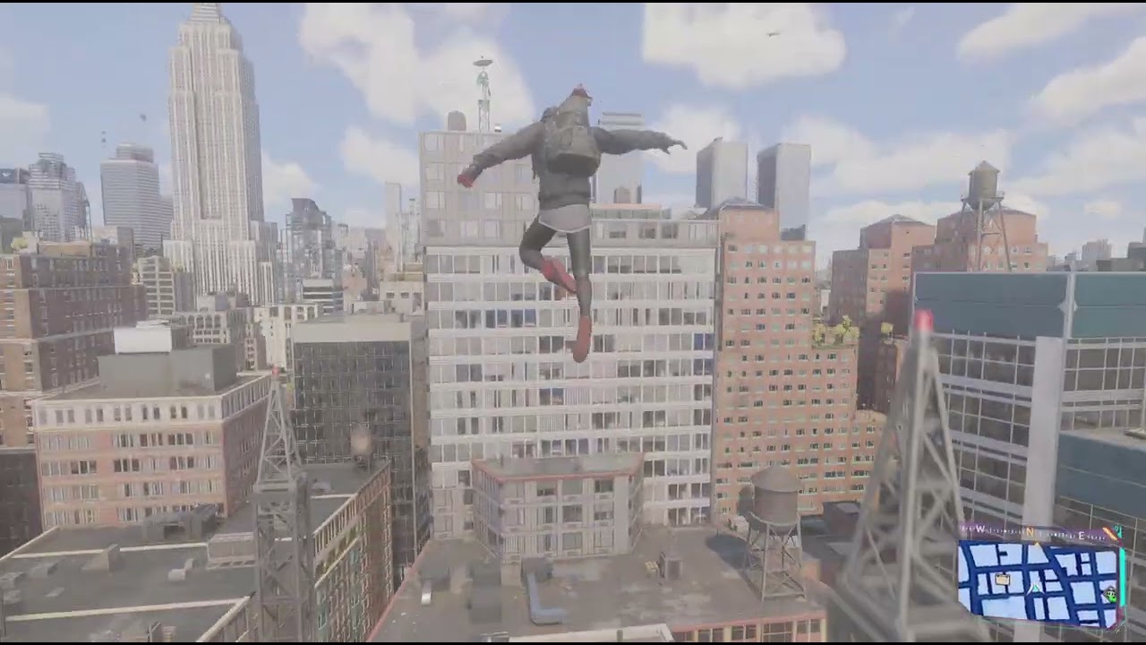 3 minutes of unmastered swinging.Spider-Man 2