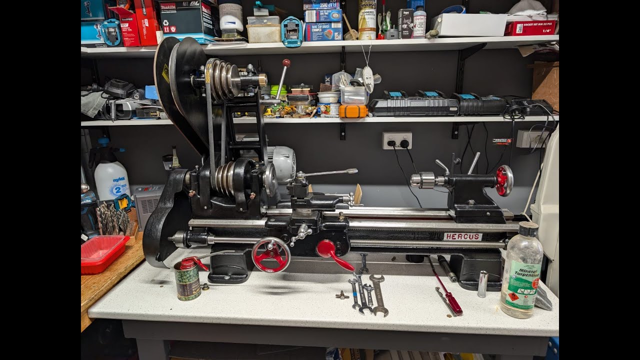Australian made Hercus 9 Inch Lathe Refurbishment