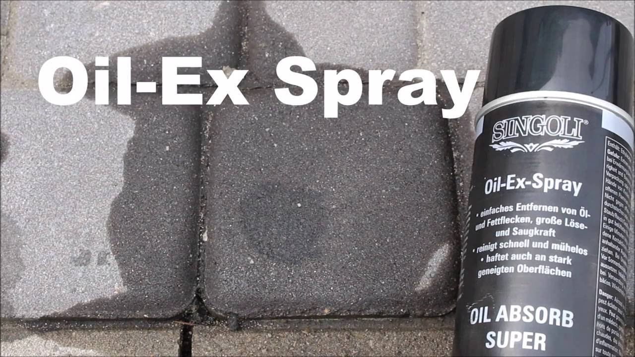Oil Ex Spray - najskuteczniejszy środek do usuwania plam olejowych z kostki www.doczyscic.pl