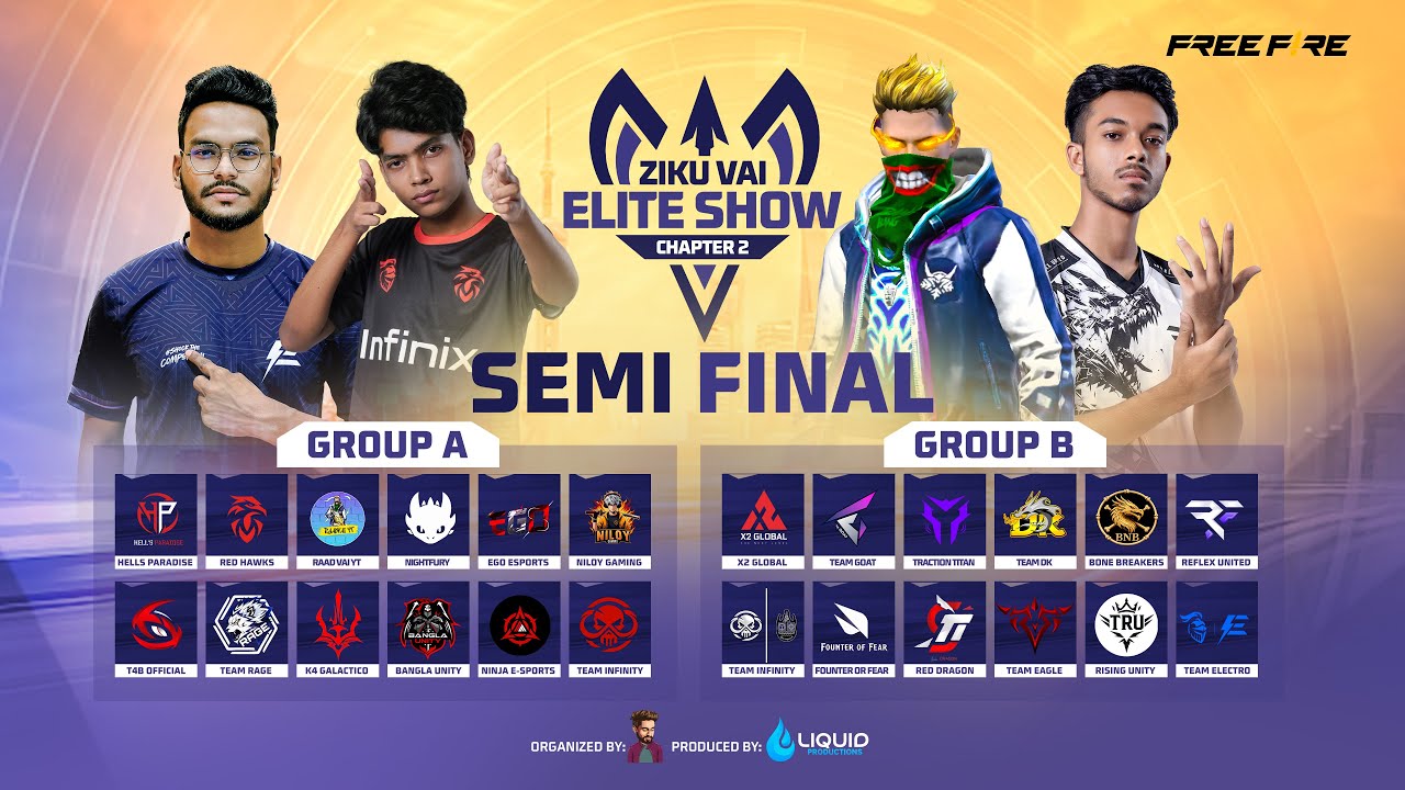 [LIVE] SEMI FINAL - ZIKU VAI ELITE SHOW C2 - GARENA FREE FIRE ft. @KUTTUSH-u5r @raadvaiyt829
