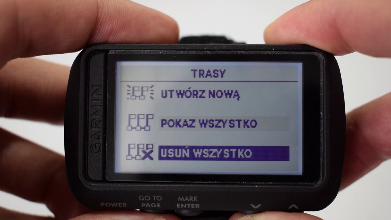 Garmin Foretrex 601 - prezentacja menu