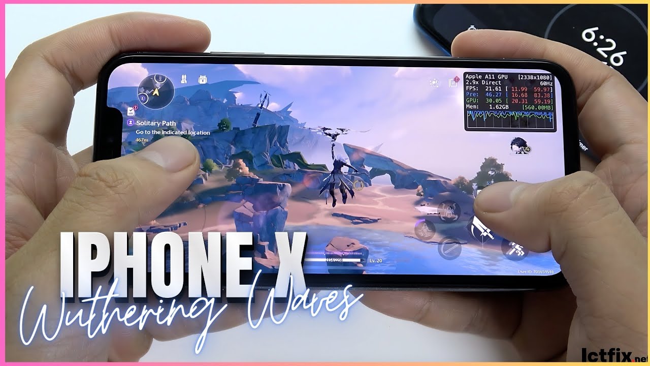 iPhone X Wuthering Waves Gaming test | Apple A11
