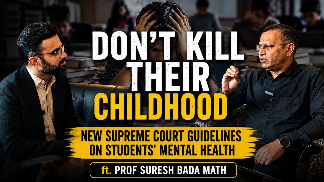 Student Mental Health: What Parents & Teachers Need to Know | ft. Prof. Suresh Bada Math