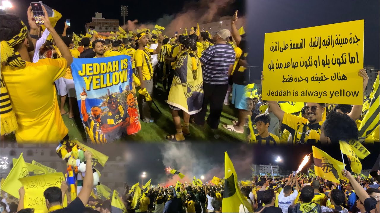 احتفالات وصخب جماهير الاتحاد بتحقيق أقوى دوري عربي 2025