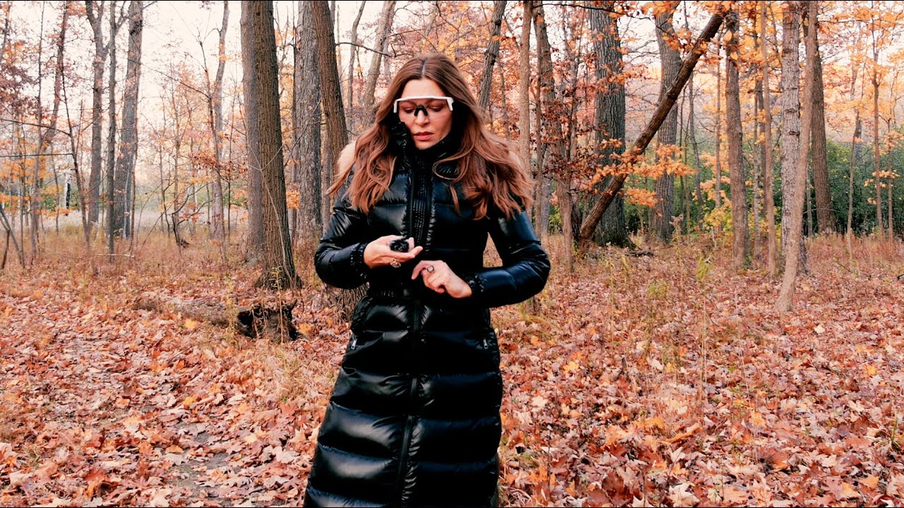 MONCLER HUDSON PUFFER IN THE AUTUMN FOREST ASMR #moncler #asmrsounds