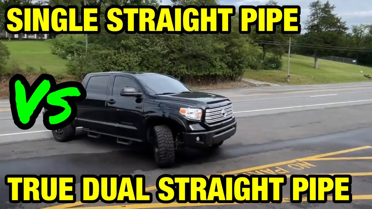 Toyota Tundra 5.7L V8: ОДИНАРНЫЕ ПРЯМЫЕ ТРУБЫ против ДВОЙНЫХ ПРЯМЫХ ТРУБОВ!